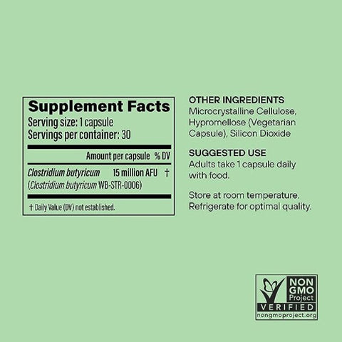 Pendulum Butyricum Supplement Facts