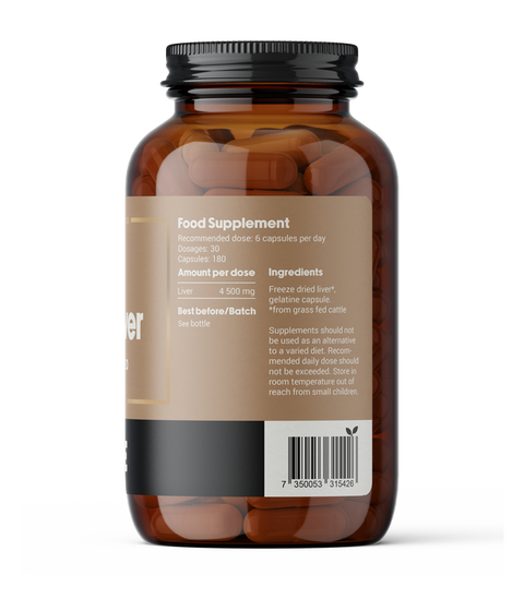 Grass-Fed Beef Liver (180 capsules)