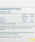 SALTE Electrolytes - Lemon supplement facts