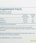 SALTE Electrolytes Apple - Supplement Facts