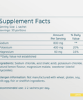 SALTE Electrolytes Lemon - Supplement Facts