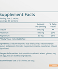 SALTE Electrolytes Orange - Supplement Facts