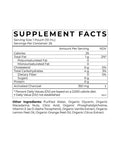Cymbiotika - Activated Charcoal supplement facts