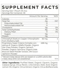 Cymbiotika - Super Greens supplement facts
