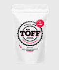 Sugar-free chewing gum from Töff, 12 pieces with red peppermint, strengthens tooth enamel and provides natural jaw exercise.